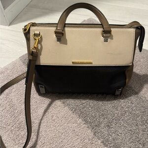 Marc By Marc Jacobs Black, Cream, and Brown Satchel